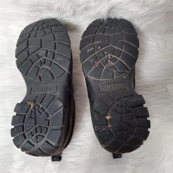 Y2K Red Head Brown Suede Slip On Shoes Rubber Sole, 9 - Picture 7 of 7